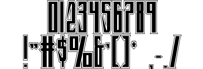 Timberwolf Academy Regular Font OTHER CHARS