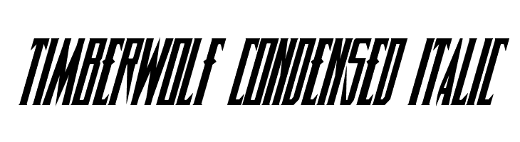 Timberwolf Condensed Italic  नि: शुल्क फ़ॉन्ट्स डाउनलोड