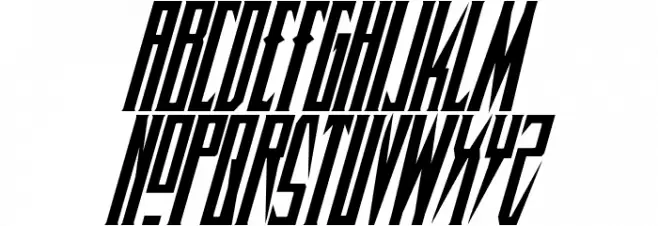 Timberwolf Condensed Italic 字体 大写