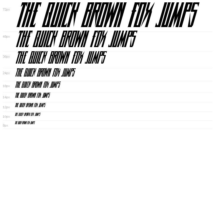 Timberwolf Condensed Italic Waterfall