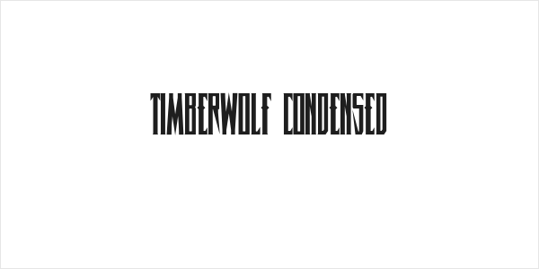 Timberwolf Condensed Logo