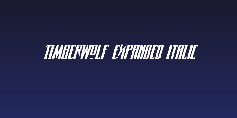 Timberwolf Expanded Italic Social Header