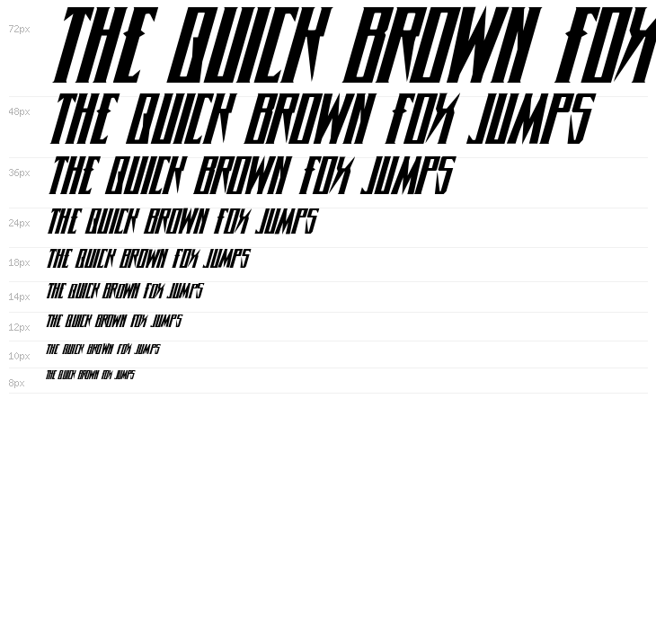 Timberwolf Expanded Italic Waterfall