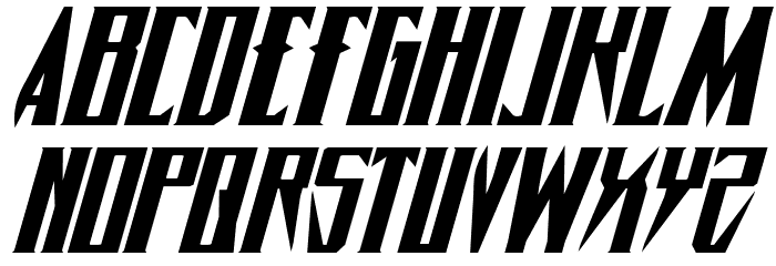 Timberwolf Extra-expanded Italic Font LOWERCASE