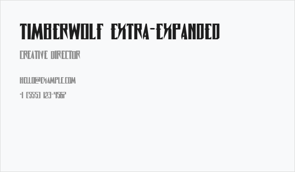 Timberwolf Extra-expanded Business Card