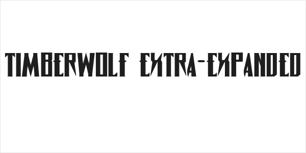 Timberwolf Extra-expanded Logo