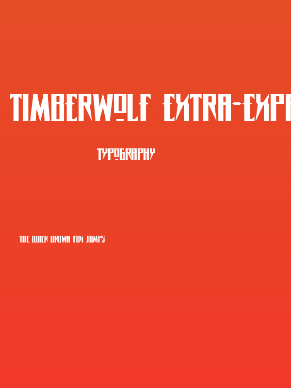 Timberwolf Extra-expanded Poster