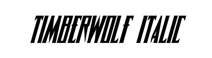 Timberwolf Italic Fonte