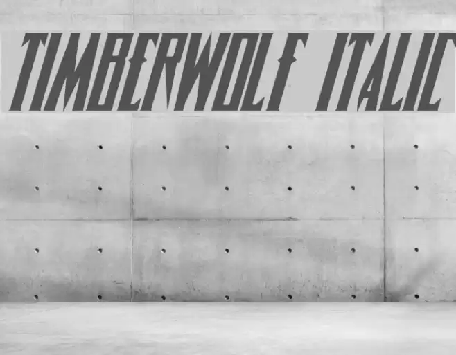 Timberwolf Italic Font examples