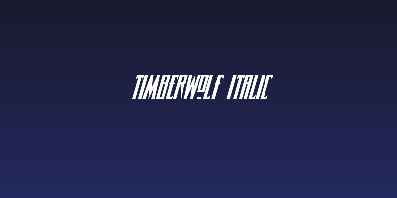 Timberwolf Italic Social Header