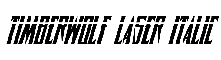 Timberwolf Laser Italic  免费字体下载