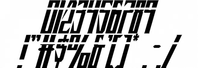 Timberwolf Laser Italic Font OTHER CHARS