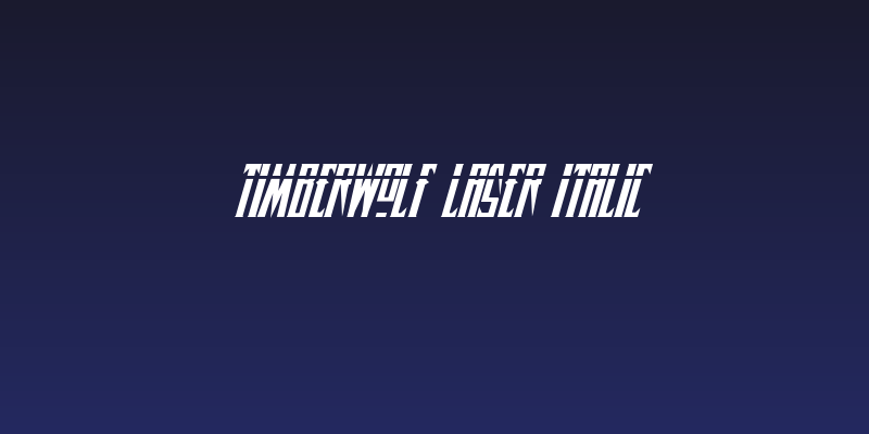 Timberwolf Laser Italic Social Header