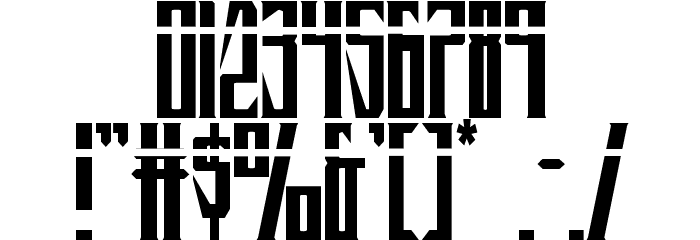 Timberwolf Laser Regular Font OTHER CHARS
