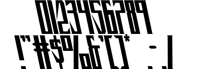 Timberwolf Leftalic Font OTHER CHARS