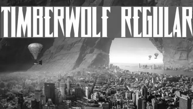 Timberwolf Regular Font examples