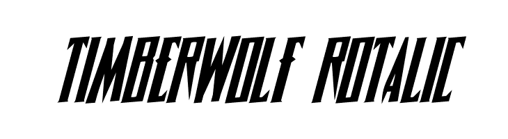 Timberwolf Rotalic Font