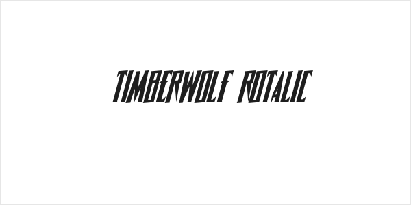 Timberwolf Rotalic Logo