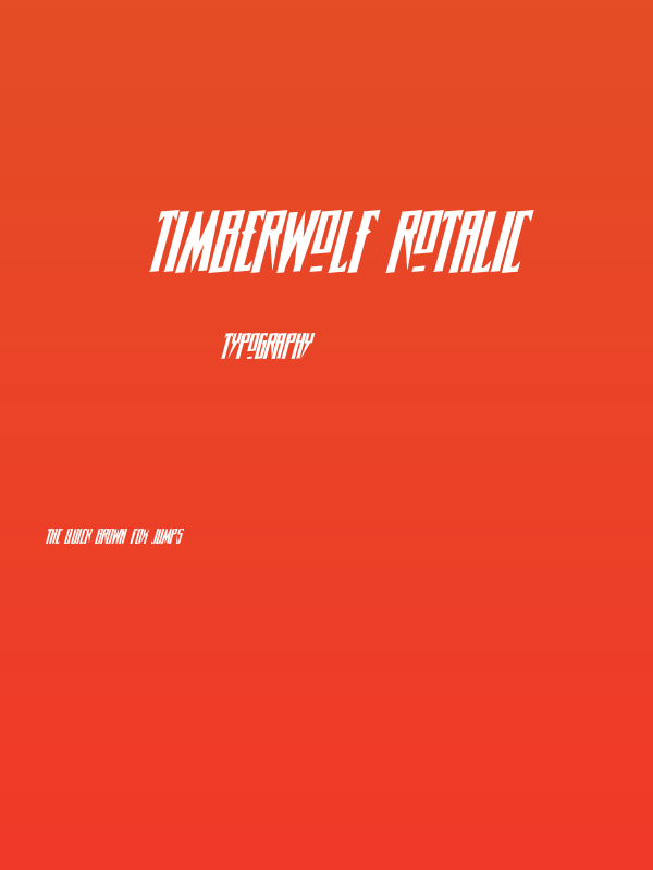 Timberwolf Rotalic Poster