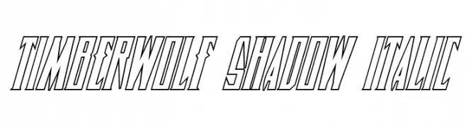 Timberwolf Shadow Italic  تنزيل الخطوط