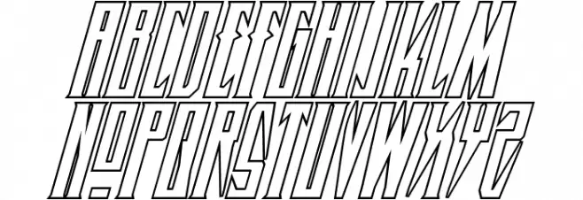 Timberwolf Shadow Italic Font Litere mari