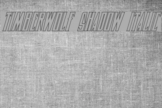 Timberwolf Shadow Italic  examples