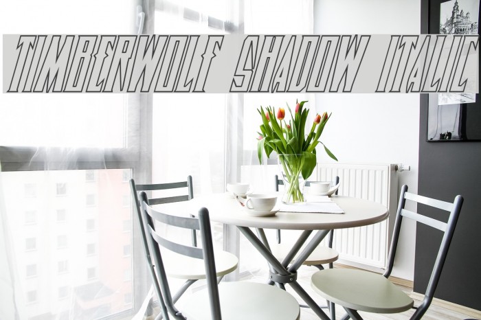 Timberwolf Shadow Italic Example 2