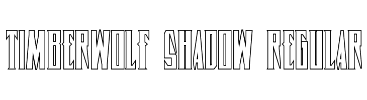 Timberwolf Shadow Regular  免费字体下载