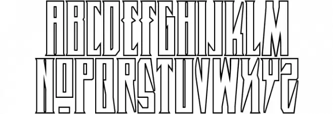 Timberwolf Shadow Regular Schriftart Groß