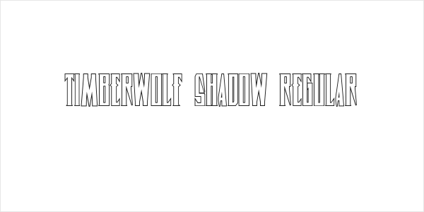 Timberwolf Shadow Regular Logo