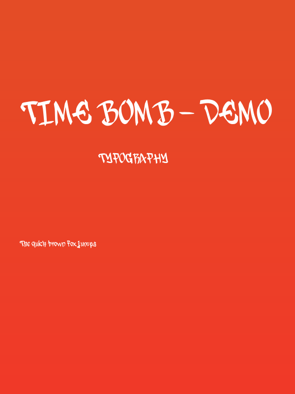 Time Bomb - DEMO Poster