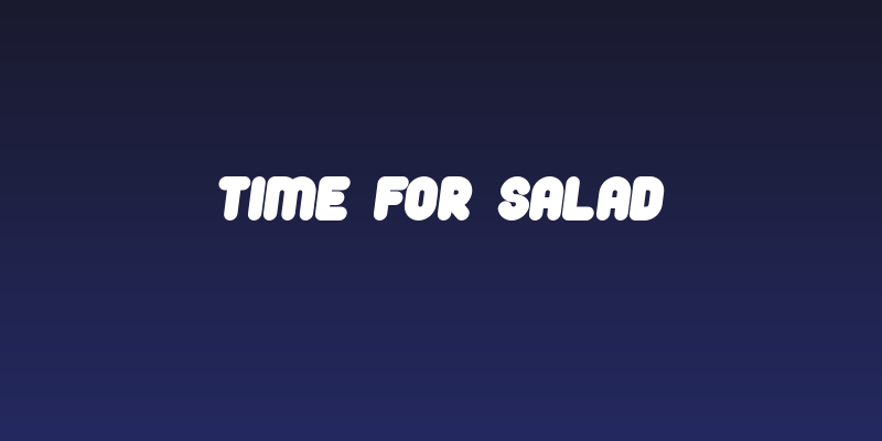 Time For Salad Social Header