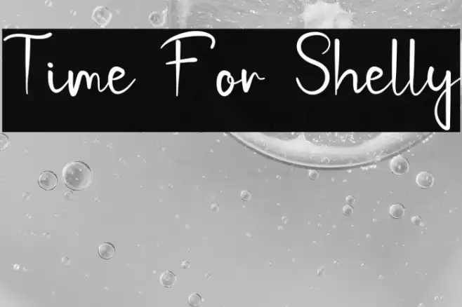 Time For Shelly Font examples