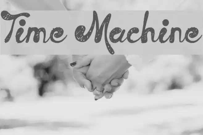 Time Machine フォント examples