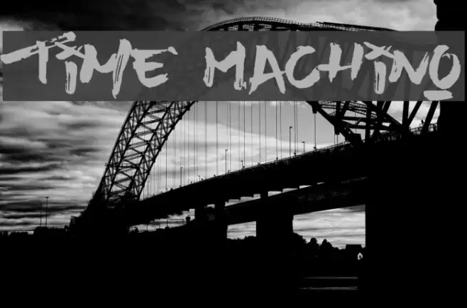 Time Machino Font examples