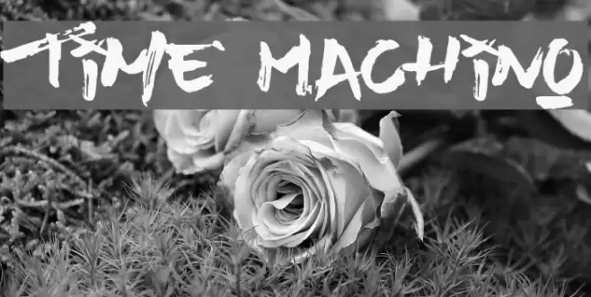 Time Machino Font examples