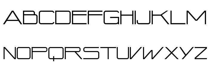 Time N Space Font LOWERCASE