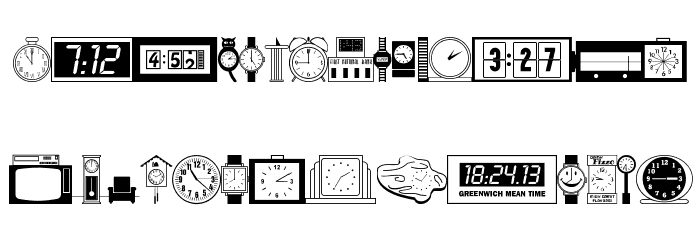 Time Pieces JL Font LOWERCASE