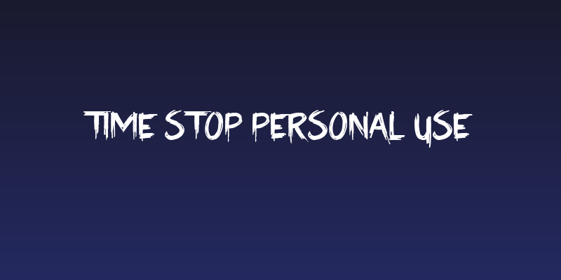 Time Stop Personal Use Social Header