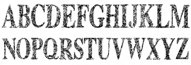 Time To Scribble Font UPPERCASE