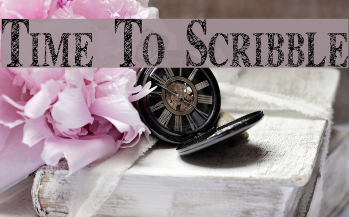 Time To Scribble Font examples