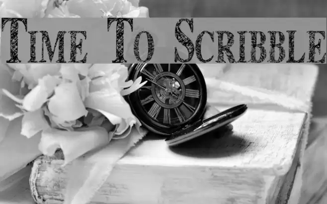 Time To Scribble Font examples