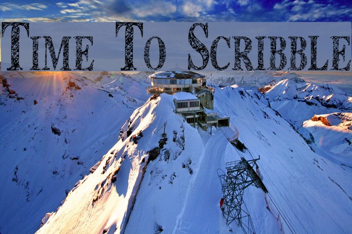 Time To Scribble Font examples