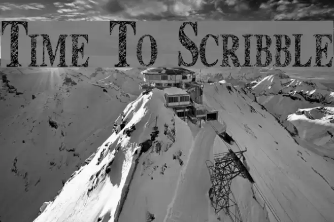 Time To Scribble Font examples