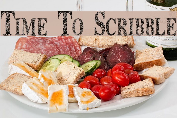 Time To Scribble Font examples