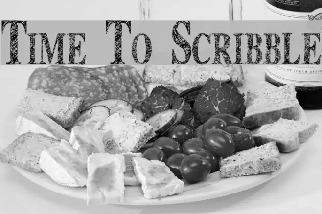 Time To Scribble Font examples