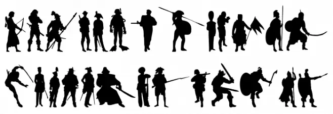 Time Warriors Fonte MAIÚSCULAS
