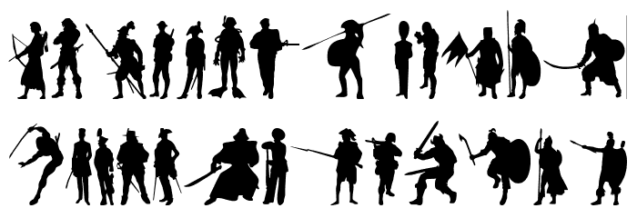 Time Warriors Font LOWERCASE