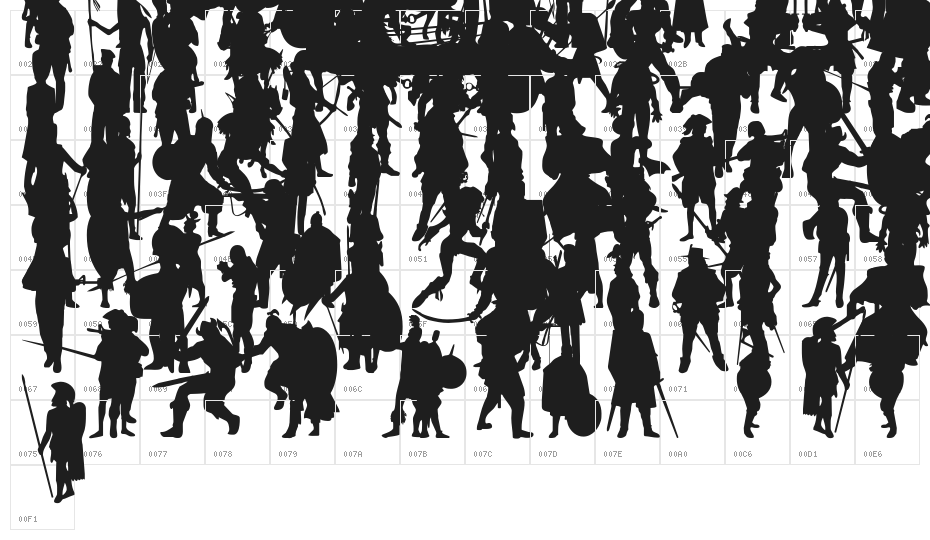 Time Warriors Character Map