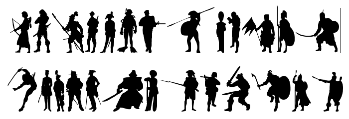 Time Warriors Font LOWERCASE